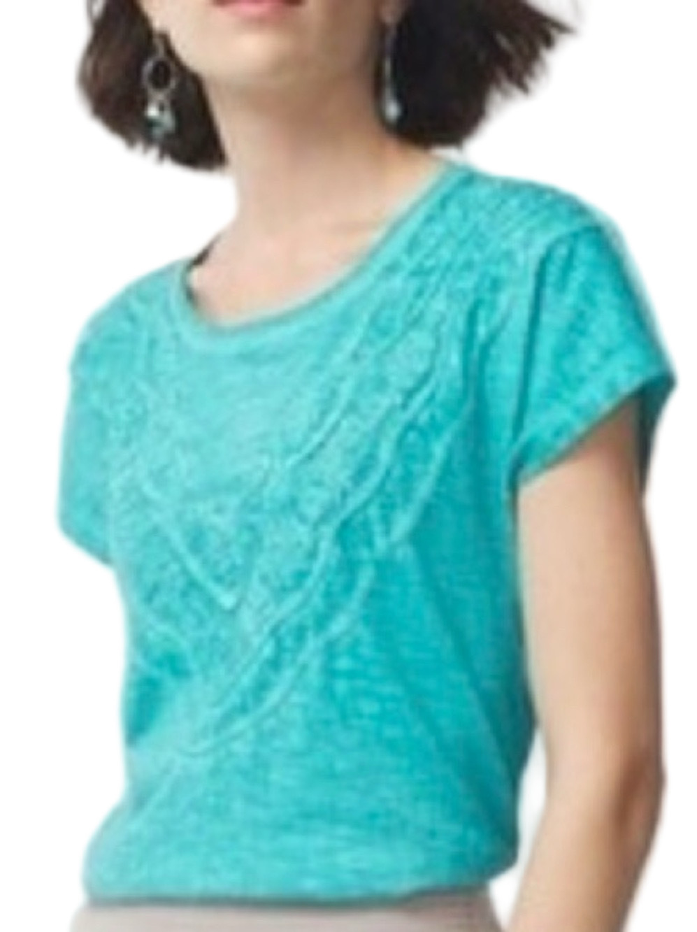 62. NWT WOMENS CHICO’S 4/XXL DETAIL TOP - Picture 2 of 4